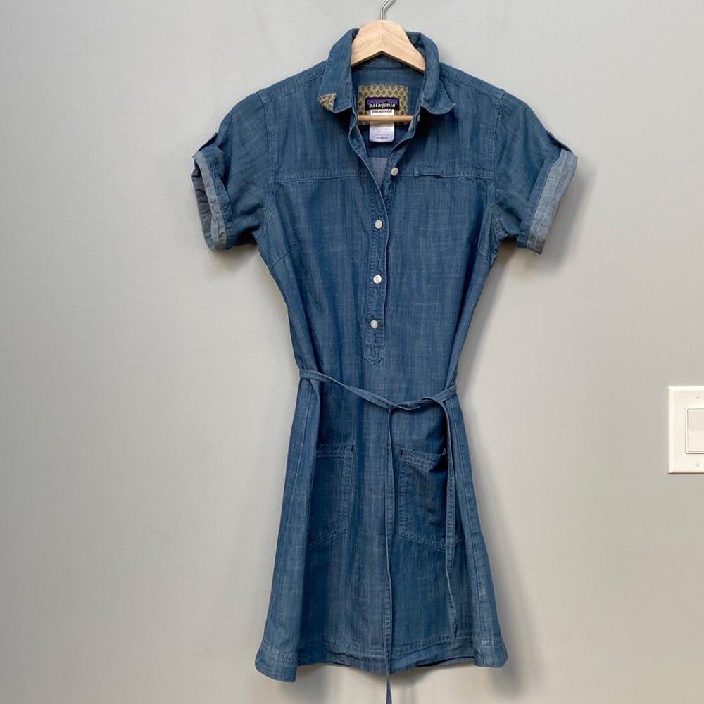 Patagonia Denim Chambray Dress Size 2